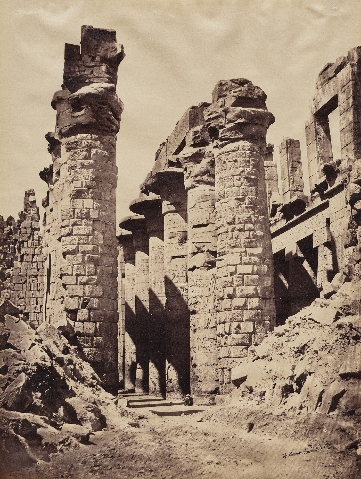 Wilhelm Hammerschmidt (German, 1869) - View of Karnak Temple, Hypostyle Hall - 2019.102 - Cleveland Museum of…