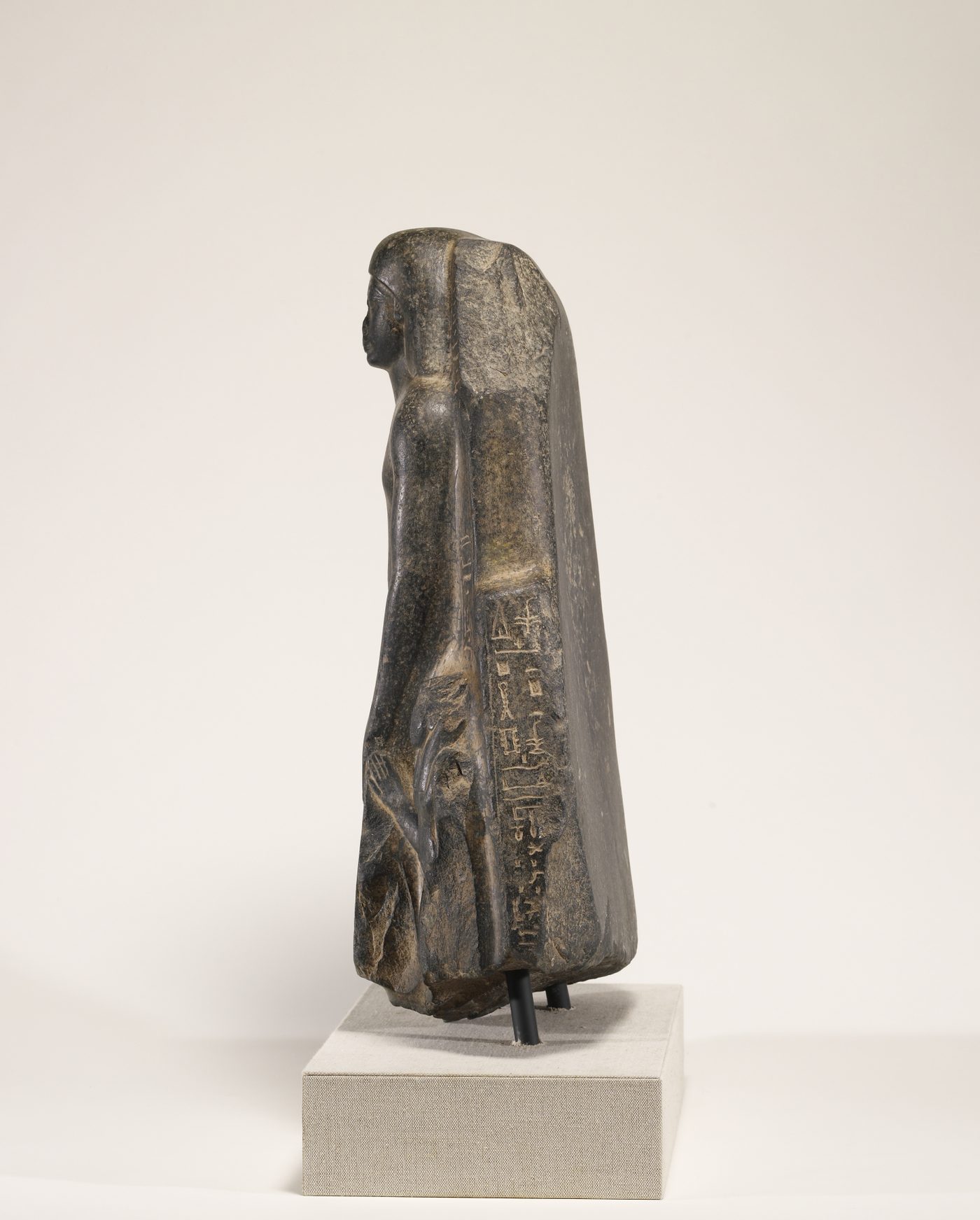 Egyptian - Priest Teti with His Family - Walters 22163 - Left