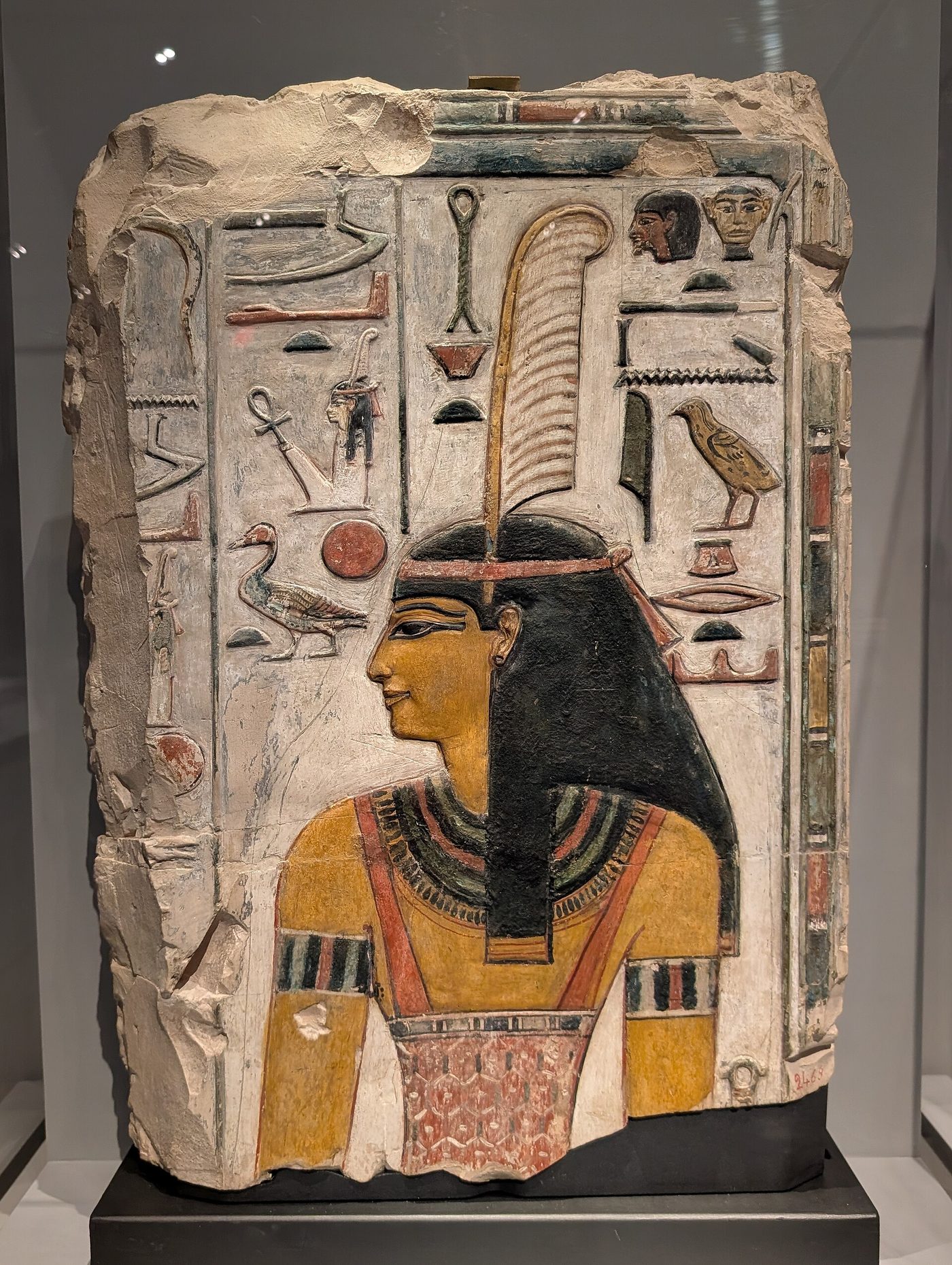 Relief of Maat, KV17, Tomb of Seti I, Museo Archeologico Nazionale Florence, MET Divine Egypt Dec 2025